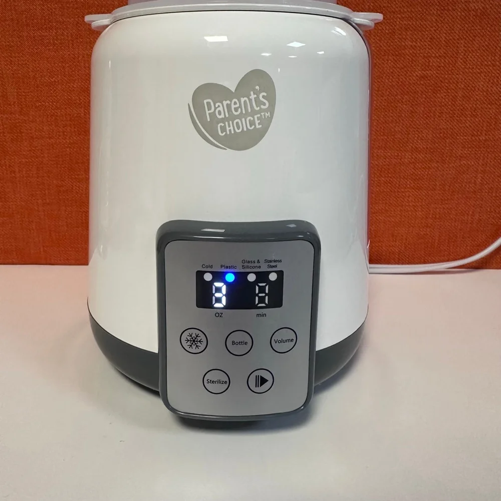 Baby Parent's Choice One Size White Gray Bottle Warmer Sterilizer Used Twice